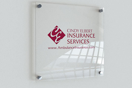 Company Logo on office wall - Independent Insurance Agency Consultation Advice